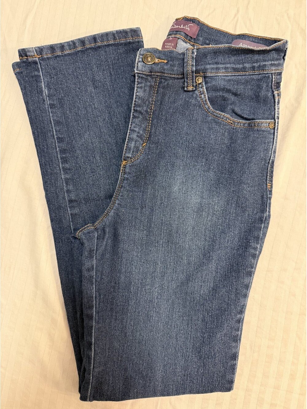 Gloria Vanderbilt Amanda Womens Petite 4P Jeans Lot Bundle of 2